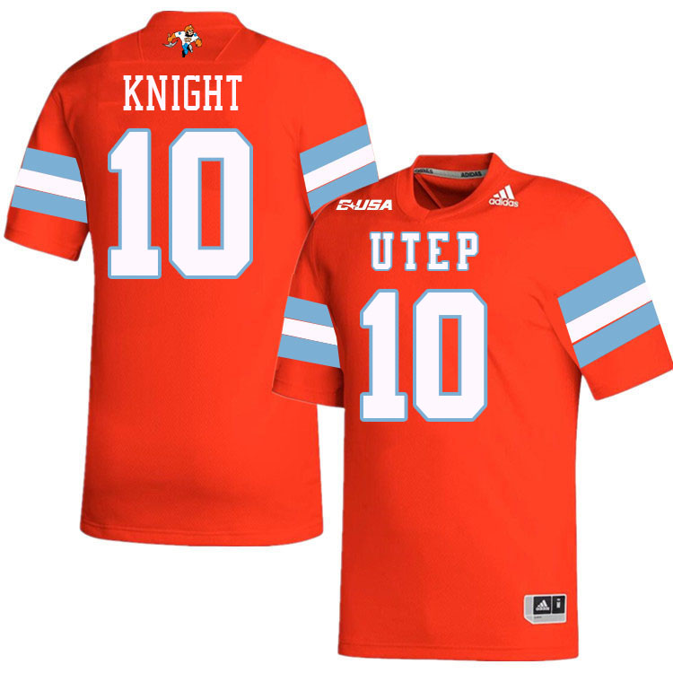 Tyrice Knight UTEP Jersey,UTEP Miners #10 Tyrice Knight College Football Jersey,Uniforms-Throwback